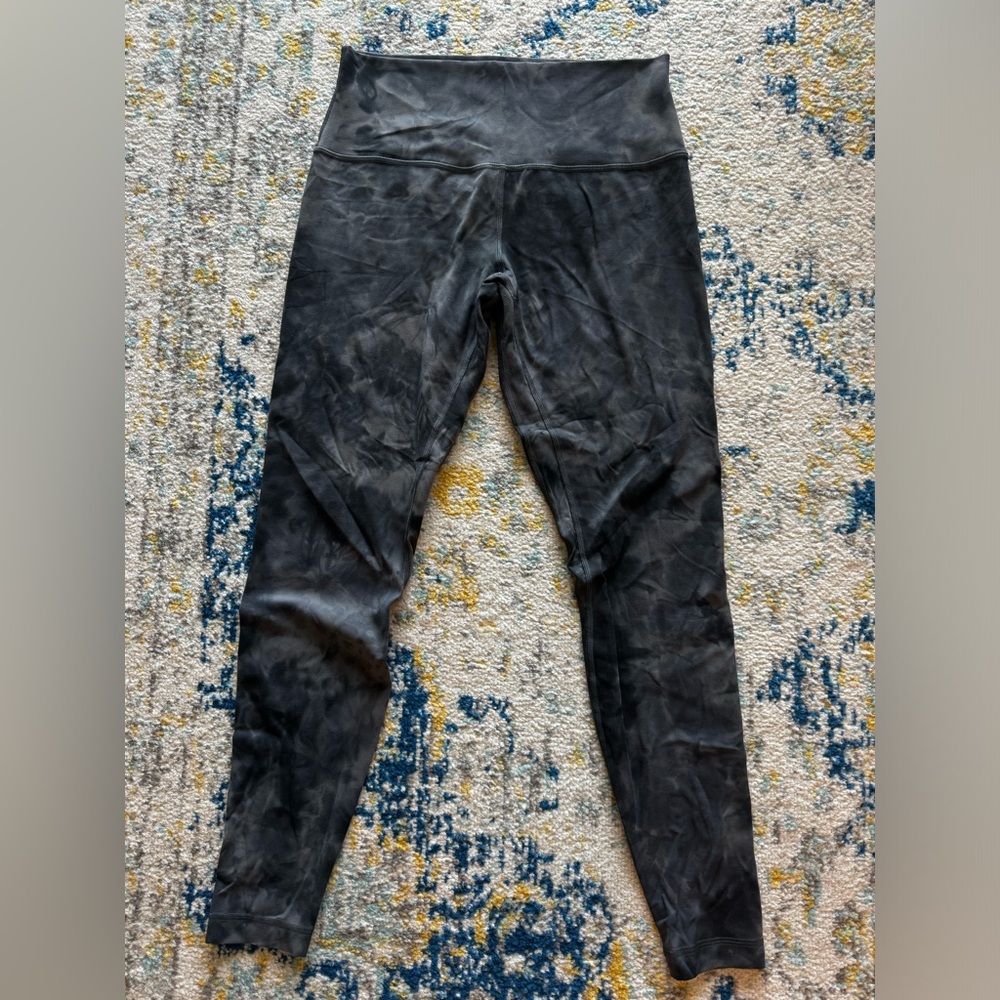 Lululemon Grey Diamond Dye 28inch Leggings